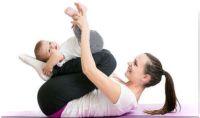 Yoga for babies helps to bond with the mother.