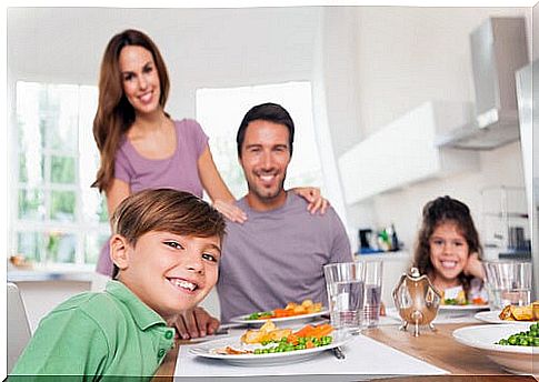 From an early age, children can be taught to behave at the table.