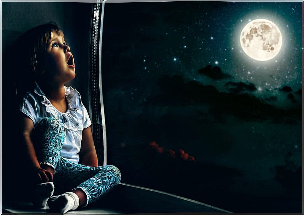 Reaching the Moon through children's stories