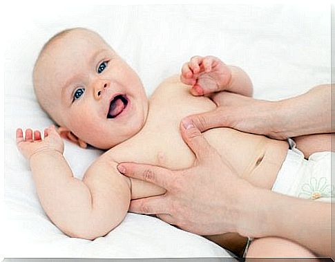 The sense of touch promotes the sensory development of the baby